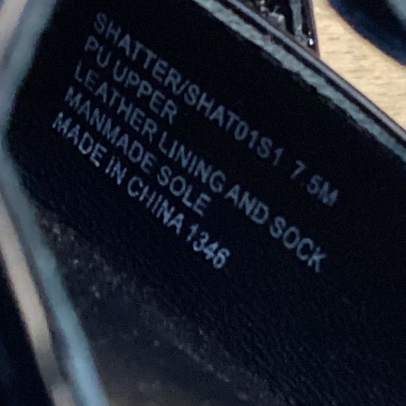 Steve Madden Shatter Pointed Toe Mule Flats Black Patent Leather Women Size 7.5M - Picture 4 of 6